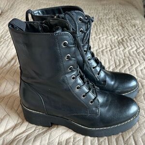 Stylish Black Combat Boots for Women